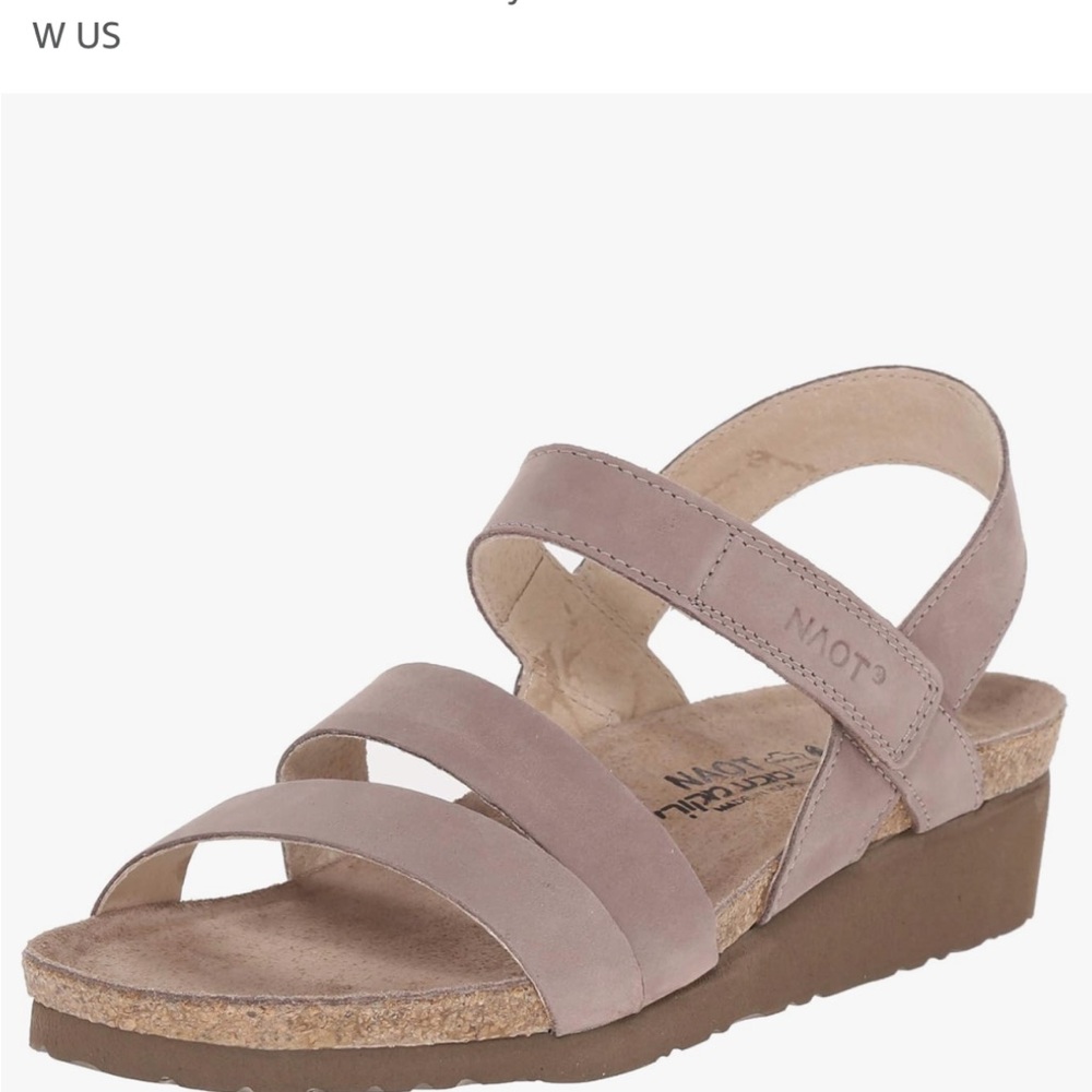 NEW!  NAOT Women’s Kayla wedge sandal. Size 11 wide.